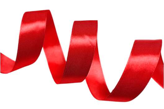 Лента атласная IDEAL, 25 мм, темно-красная (3091)