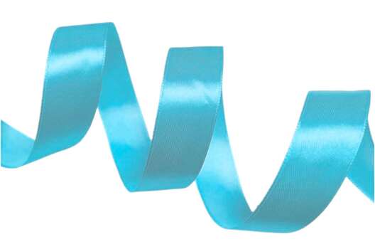 Лента атласная IDEAL, 25 мм, голубая (3105)