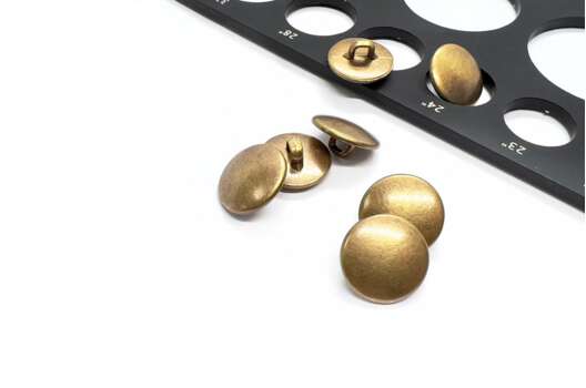 Пуговица на ножке C-NE70, бронза, 15 мм