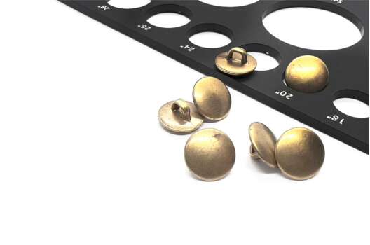 Пуговица на ножке C-NE70, бронза, 12 мм