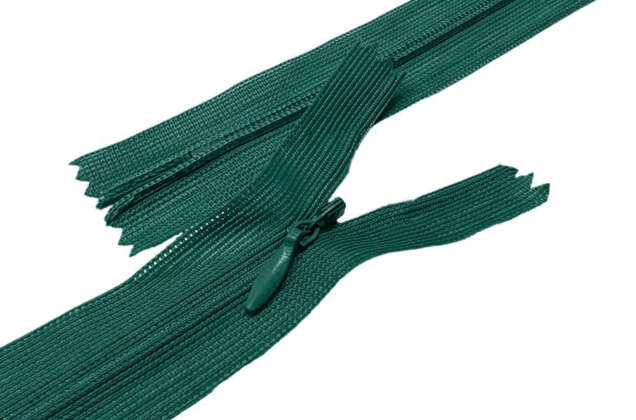 Молния потайная MaxZipper, неразъемная, 60 см, темно-зеленая (F 273)