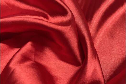 Атлас стрейч, красный