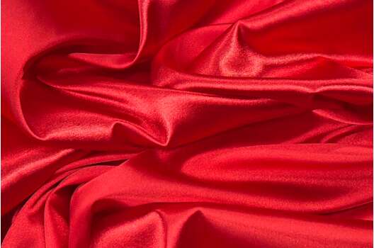 Атлас стрейч, красный