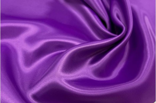 Подкладка атласная с вискозой, фиолетовый
