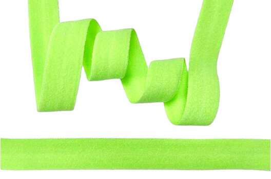 Резинка бельевая окантовочная матовая 15 мм, зеленый лайм