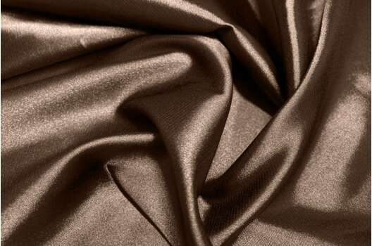 Атлас стрейч, шоколадный