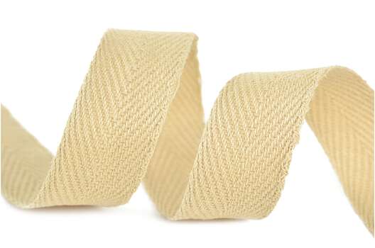 Тесьма киперная, 10 мм, бежевая (F277)