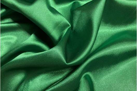 Атлас стрейч, зеленый