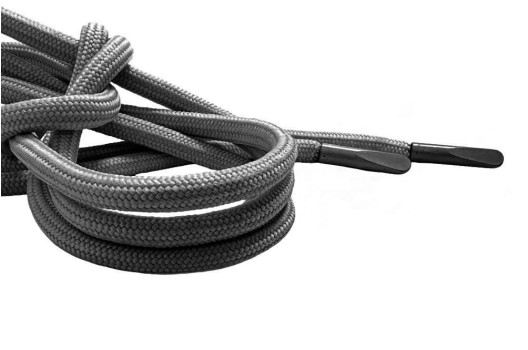 Шнурок круглый, 4 мм, темно-серый (F312), 130 см