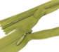 Потайная молния, 35 см цвет: оливковый