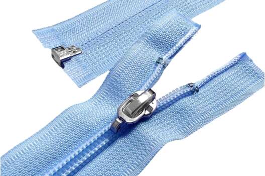 Молния спиральная, 65 см, разъемная, цвет 184 (голубой)