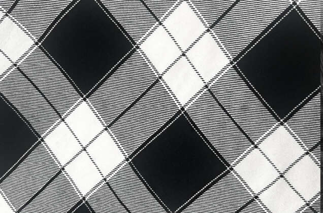 Штапель, Клетка крупная 5х5 см, черно-белая, Турция 4
