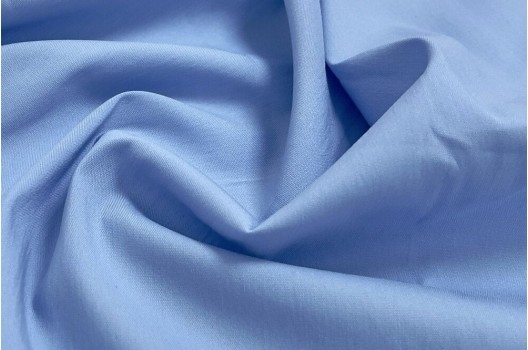 Рубашечный поплин-нейлон, насыщенный голубой