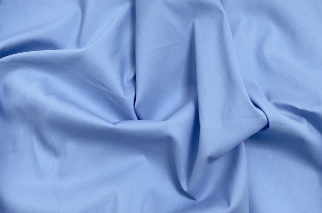Рубашечный поплин-нейлон, насыщенный голубой 1