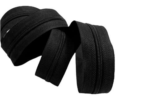 Молния спиральная MaxZipper, рулонная, тип 3, черная