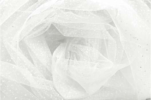 Фатин с глиттером, мягкий, молочный, Турция