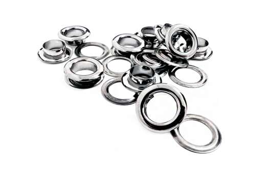 Люверсы никель LB01, 8 мм, уп.10 шт.