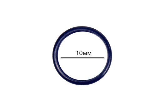 Кольцо для бюстгальтера, металл, темно-синее (S919), 10 мм