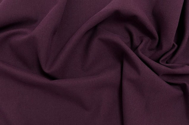 Костюмная ткань с вискозой, фиолетово-бордовая, Китай 1