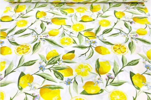 Ранфорс (поплин LUX) 240 см, Цветение лимонов