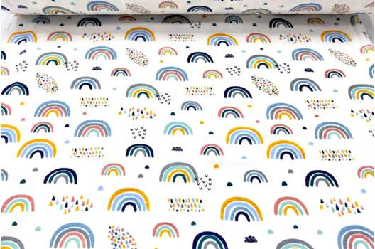 Фланель LUX 240 см, Радуга