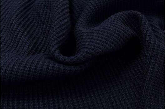 Вязаный трикотаж с вискозой, полуночно-синий