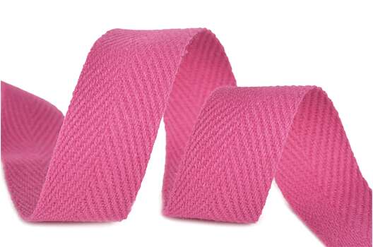 Тесьма киперная, 10 мм, розовый неон (A1402)