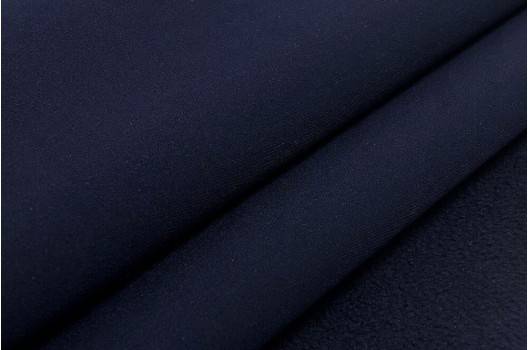 Курточная ткань Софтшелл с мембраной, темно-синий (56111)
