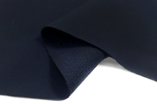 Курточная ткань Софтшелл с мембраной, темно-синий (56111) 2