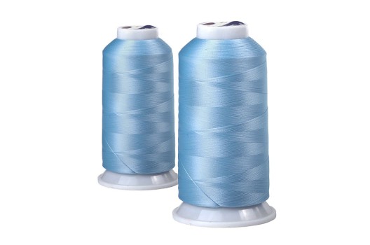 Нитки швейные текстурированные MAXag basic некрученые 150D/1 (5000м), голубые (666)