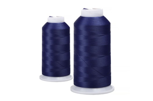 Нитки швейные текстурированные MAXag basic некрученые 150D/1 (5000м), синие (255)