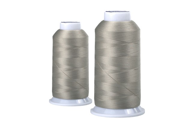Нитки швейные текстурированные MAXag basic некрученые 150D/1 (5000м), серые (227)