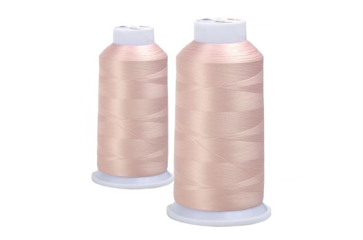 Нитки швейные текстурированные MAXag basic некрученые 150D/1 (5000м), светло-розовые (105)
