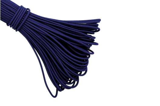 Резинка шляпная 2 мм, темно-синяя (330)