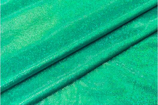 Голограмма диско зеленый, мелкий рисунок