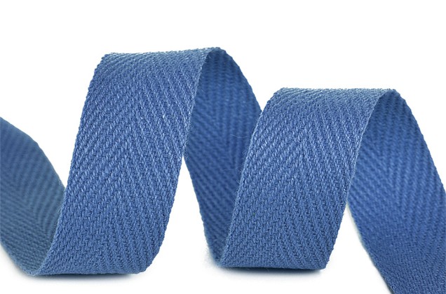 Тесьма киперная, 10 мм, серо-голубая (S280)