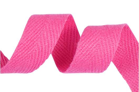 Тесьма киперная, 15 мм, ярко-розовая (S337)