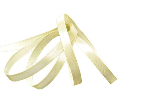 Лента атласная IDEAL, 6 мм, кремовая (3004)