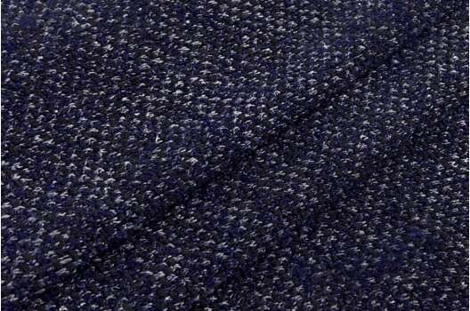 Трикотаж с вискозой Соты, темно-синий