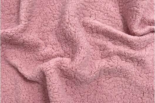 Искусственный мех керли, пудровый, Турция