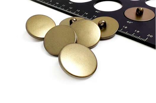 Пуговица пластиковая на ножке PS22, бронза, 25 мм