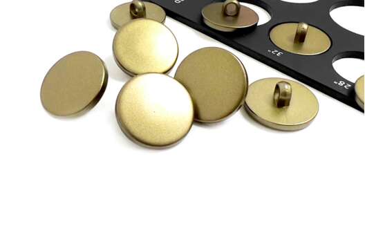 Пуговица пластиковая на ножке PS22, бронза, 20 мм