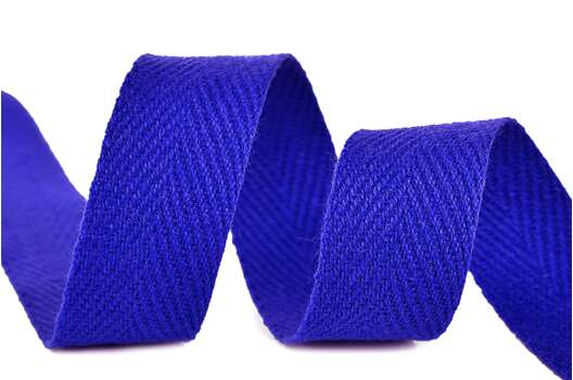 Тесьма киперная, 20 мм, плотная, синий василек (223)