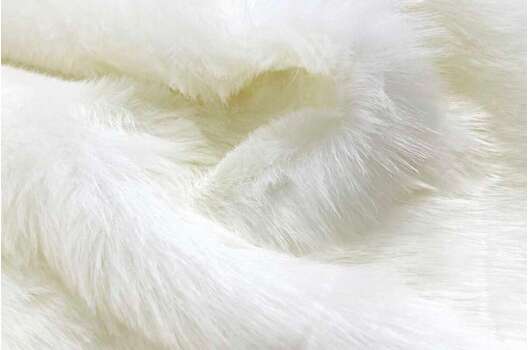 Мех искусственный игрушечный, средний ворс молочный (21С130)
