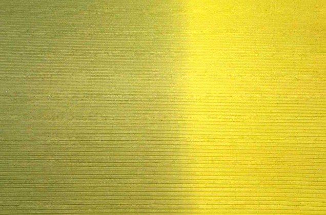 Плательная ткань-плиссе с глиттером, желто-зелено-черная, 130 см 2