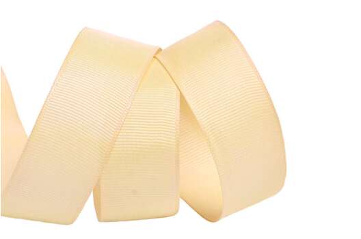 Лента репсовая IDEAL 25 мм, кремовая (815)