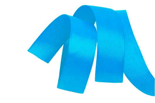 Лента репсовая IDEAL 25 мм, ярко-голубая (340)