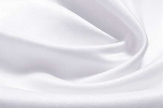 Свадебный сатин матовый AKSOY, холодный белый, 160 см, Турция (УЦЕНКА)
