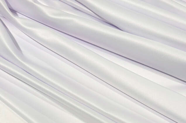 Свадебный сатин матовый AKSOY, холодный белый, 160 см, Турция 1