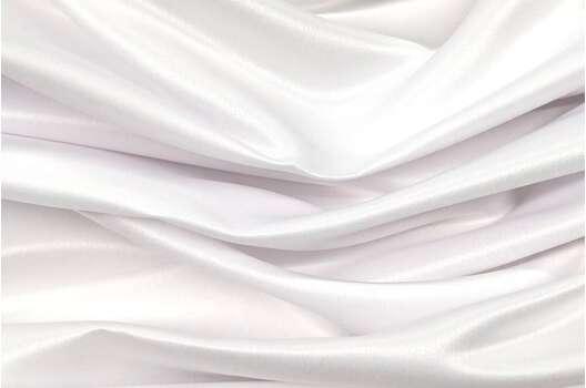 Свадебный сатин матовый AKSOY, холодный белый, 160 см, Турция